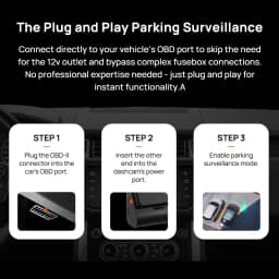 70mai Adjustable Hardwire Kit OBD II Type-C Interface Plug & Play 70mai OBD Kit 24H Parking Surveillance for 70mai Dash Cams