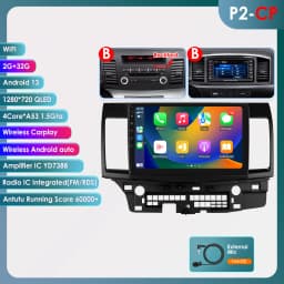 4G Carplay Android Auto Multimedia for Mitsubishi Lancer 2007-2017 Autoradio car intelligent systems 2din Screen 7862 Head Unit