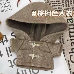 10 cm cotton doll clothes four-color winter woolen coat scarf sea stars can wear no attribute doll replacement Kawaii