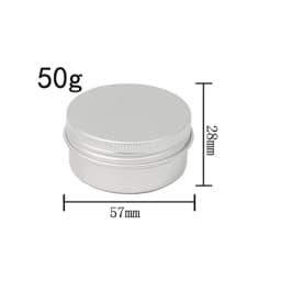 10Pcs Empty 5g-60g Round Aluminum Tin Jars W/ Screw Lid for Aromatherapy Creams Balm Nail Candle Cosmetic Container Tea Cans