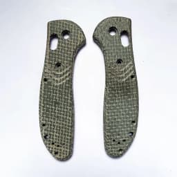 1pair Micarta Blade Handle Patch for BM 550 / 551 Knife Folding with Support Shaft Screw Knife Patch Material DIY Accessories