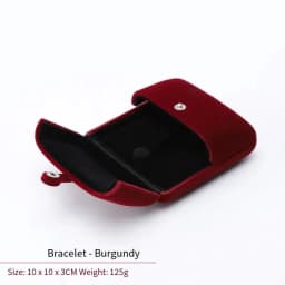 High-Grade Velvet Button Mongolian Double Open Jewelry Box Velvet Ring Ring Bracelet Necklace Packaging Jewelry Box