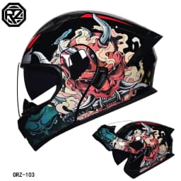 ORZ's latest high-quality motorcycle modular flip helmet ABS material dual lens full helmet DOT batch