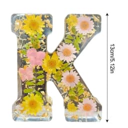 Dry Flower Letter Lamp Luminous Alphabet LED Light Decororation Night Light for Home Wedding Birthday Christmas Party Decoration