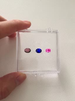 Transparent Gems Storage Box Gemstone Adsorption Display Stand Holder Loose Diamond Container Pendant Coin Suspended Organizer