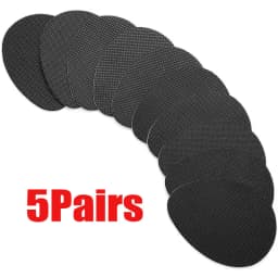 Insole Wear-resistant Tendon Rubber Sole Non-slip Stickers High Heels Forefoot Anti-skid Pad Sole Anti-slip Pad Unisex 10Pairs