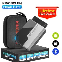 KINGBOLEN EDIAG Elite OBD2 Scanner Bluetooth, 15 Resets Read/Clear Fault Code PK THINKDIAG Car Diagnostic Scan Tool Lifetime Fre