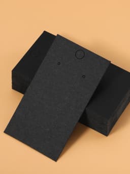 50pcs Black Coffee White Kraft Paper Cards For DIY Jewelry Necklace Earrings Bracelet Display Cards Wholesale