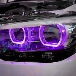 Yellow LED Angel Eyes DRL Chips Board For 2015-2019 BMW 1 Series F20 F21 LCI LED Headlight Daytime Running Light Amber Blue Red