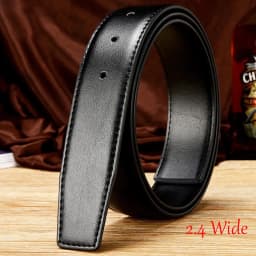 Belts No Buckle 2.4 2.8 3.0 3.2 3.5 3.8cm Width Genuine Belt Men Pin Buckle Leather Black Cowhide Belt Body Without Buckle Strap