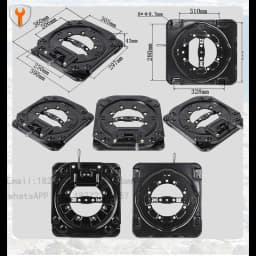 Car Seat Turntable 360 Degree Rotating Car Seat Swivel for Commercial Vehicle, Van, RV, Single Person Seat
