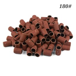 1000pcs Nail Sanding Bands Nail Drill Bit Caps Accessories for Manicure Gel Polish Removing Manicure Tool 80# 120# 180# 240# Set