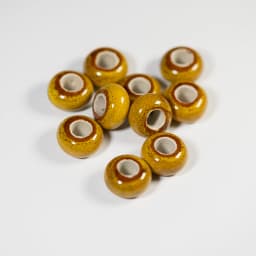 15#10pcs Special Round Retro Big Hole Ceramic Porcelain Bead Pendant Jewelry Making Beads Handmade Materials Bracelet Z036