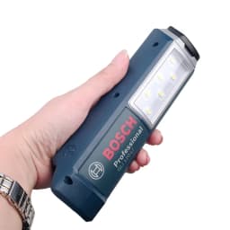 BOSCH GLI 120-LI Cordless Work Light 12V Handheld Portable Rechargeable LED Flashlight Adjustable Lamp Rotatable Hook