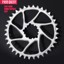 Round Oval 0mm Offset For SRAM Gx XX1 Eagle GXP PASS QUEST Crankset Round MTB Narrow Wide Chainring 28T 30T 32T 34T 36T 38T