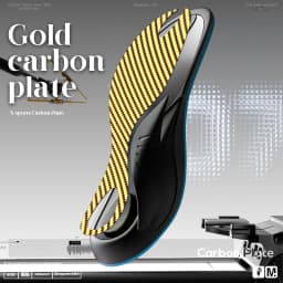 Mcgola Titx Gold Customized Carbon Plate Is More High-Strength, More Elasticity and More Speed, High-Strength Confrontation Basketball Insoles