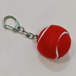 1Pcs Mini Tennis Ball Keychains With Vibrant Assorted Colors And Metal Clasps For Backpack Decor Tennis Lovers Small Gifts