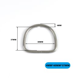 2/5/10Pcs 304# Stainless Steel D Ring Bag Strap Buckle Dog Collar Loop Clasp Webbing Backpack Belt Hook Buckles DIY Accessories