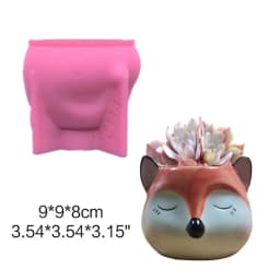 3D Animal Flowerpot Pen Holder UV Crystal Epoxy Mold Elephant Cement Plaster Clay Resin Silicone Mould DIY Crafts Casting Mold