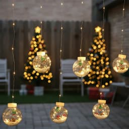 1pc Fairy Curtain String Lights Christmas Wish Ball LED Wedding Holiday Garland Lamp for Home Room Party Decoration