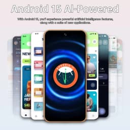 K-Touch NEW 15T Pro Mobile Phones Face Unlocked Smartphone 7.3 Inch Android Cell Phone 16+48MP 5G Dual Card Dual Standby 7800mAh Global Version Cellphones For Men Women