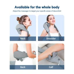 20W Wireless Trapezius Massager Neck And Shoulder Kneading Massager Neck And Back Massager Shawl Neck Cervical masajeador