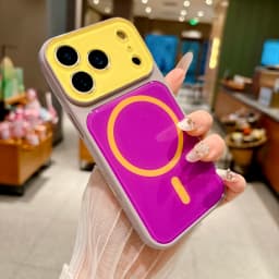 14 Colors Magnetic Case For iPhone 18 17 16 15 14 Pro Max For MagSafe Colorful Crystal Glitter Back Soft Bumper Cover Shockproof