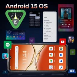 OUKITEL WP55 Android 15 Outdoor Smartphone 5G, 36GB+256GB/2TB Outdoor Cell Phone Without Contract 11000mAh, 6.6" FHD+ Constructi