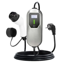 Teschev Portable EV Charger Type2 IEC 62196 Electric Car Charger 3.5KW 16A 1Phase EVSE Fast Charging Wallbox EV Charging Station