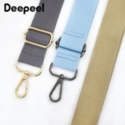 Deepeel 3.8cm New Canvas Solid Color Strap Handbag Crossbody Replacement Shoulder Straps Adjustable Women's Bag Accessories