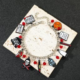 Halloween Michael Myers themed bracelet for European and American movies, Moonlight, Heart, Panic