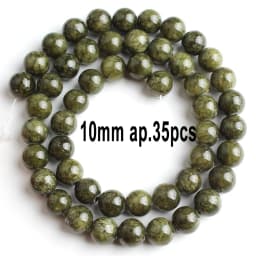 Natural Stones Green Canada Jade Beads Round Faceted Geometric Shape Loose Jewelry Beads for Making Bracelets DIY Accessories