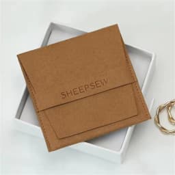 50pcs Personalized Custom Logo Jewelry Packaging Bags, Soft Microfiber Pouches for Bracelet Necklace Ring Wholesale