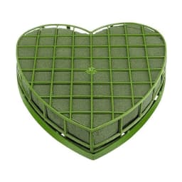 Wedding Car Heart Flower Foam Cage Box with Suction Cup Green Styrofoam Wet Floral Block Artificial Mud Florist Party 87HA
