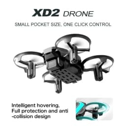 XD2 Mini Pocket toys Crash Resistant 2.4G Four Axis Aircraft 360 ° Rotating Rolling Remote Control Toy Mini Drone Birthday Gift