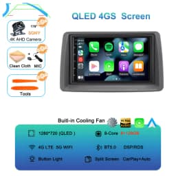 7" Car Radio Android 16 For FIAT Panda 2003 2004 2005 2006 2007 -2012 Stereo Multimedia Player Navigation Autoradio Carplay Auto