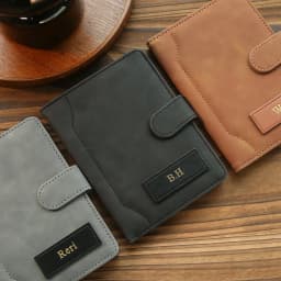 Personalized Name Passport Holder Custom Suede Matte Texture Faux Leather Passport Bag Handmade Travel Accessories Custom Gift