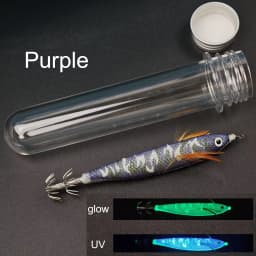 1pc 12.5cm Glow in The Dark Wood Shrimp Horizontal Squid Jig Egi Set UV Squid Lure Sea Cuttlefish Octopus Saltwater Tackle