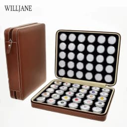 Transparent Gemstone Gem Jar Display Box Loose Diamond Jewelry Storage Carrying Case Nail Gem Stones Holder Organizer Container