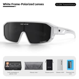WEST BIKING Polarized Cycling Glasses Fit Over Myopic Sunglasses HD Large Frame Fishing Driving Goggles MTB Road Bike Eyewear
