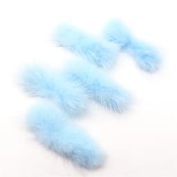 5pcs Real Natural Mink Pompon Bowknot 2*6cm Fur Pompom Balls Bow Tie Fluffy Pompones for Diy Jewelry Craft Supplies Accessories