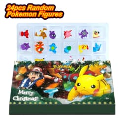 Pokemon Figure Advent Calendar Gift Box mini Pikachu Character Bulbasaur Christmas Toy Gifts Collection Desktop Model Toy