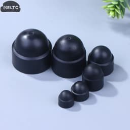 10Pcs/PACK Black M4 M5 M6 M8 M10 M12 Bolt Nut Dome Protection Caps Covers Exposed Hexagon Plastic Screw Protection Covers