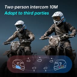 Y10 Max Motorcycle Helmet Bluetooth 6.0 Intercom CVC+DSP Dual Intelligent Noise ReductionInter Comunicador