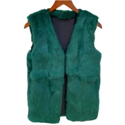 Fancy Rani Real Rabbit Fur Vest Natural Jacket For Women Fashion Leather Autumn Winter Spring Outwear High Quality