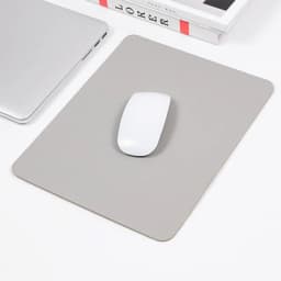 Portable PU Leather Mouse Pad Desktop Non-Slip Mouse Pad Waterproof Anti-Scratch Mat Easy To Clean For Office Laptop Accessories