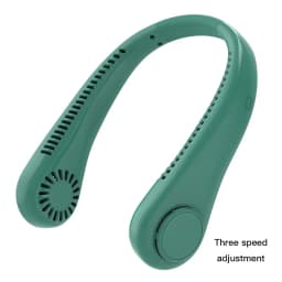 New Portable Neck Fan Upgraded, Long Battery Life Battery, Neck Support, 5 Speeds Gears Adjustment, Outdoor Wearable Hands-Free