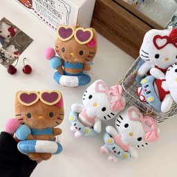 *New Cartoon Keychain Plush Stuffed Soft Doll Keychain Cartoon Plushies Bag Pendant Accessories Girls Gift Toys