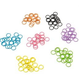 50pcs 8mm 10mm Colorful Single Loop Ring Metal Closed End Single Ring For Diy Jewelry Making Connectors Accessories Supplies