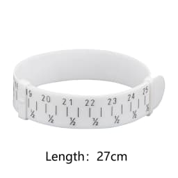 1pcs 27cm Wrist Sizer Measuring Tool US/UK/EU/HK Adjustable Coil Sizing Measure for Jewelry Making Bracelet Gauge Measure Tools